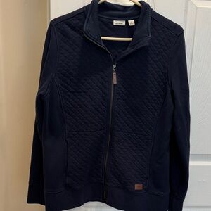 L.L. Bean Navy Blue quilted style spring jacket